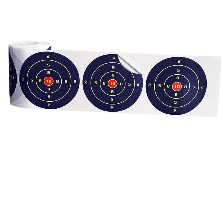 4 Inch Splatter Adhesive Bullseye Shooting Target Stickers - 200