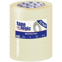 Tape Logic 1/2" x 60 Yards Masking Tape 12 Rolls (T933260012PK)