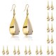 thumbnail image 3 of Jumpingount 1 par de pendientes colgantes simples en forma de gota de agua, accesorios de joyería de diario, regalo para Amiga, decoraciones Oro 10piezas, 3 of 6