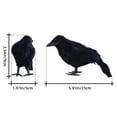 thumbnail image 5 of Terror Animal Pájaro Plástico Y Plumas Halloween para El Fiesta Halloween, 5 of 5