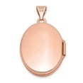 thumbnail image 2 of Auriga Fine Jewelry 14K Rose Gold 21mm Oval Diamond Vintage Blk Interior Locket Pendant for Women (L-28mm, W-17mm), 2 of 6