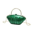 thumbnail image 1 of Cartera de mano de noche de acrílico moderna para mujer con cadena para el hombro Verde Yuyangstore, 1 of 8