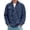 Navy, variant on Mens Hoodies Solid Corduroy Striped Half-Zip Pullover Hoodie Ribbed Regular Fit Casual Office Daily Commute Minimalist Trendy Hoodies