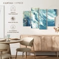 thumbnail image 4 of Elephant Stock Abstract Cloud Wall Art - Horizontal Multi Panel Canvas - Living Room Wall Decor - Abstract Multi Panel - Blue And White Decor - 24" x 14", 4 of 4
