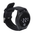 thumbnail image 1 of Reloj digital LED HZ2030, estilo coreano, resistente al agua, táctil, elegante, reloj de pulsera para hombres, mujeres y estudiantes, color negro, 1 of 15