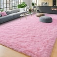 thumbnail image 6 of YJ.GWL Soft Area Rugs for Bedroom Living Room Plush Fluffy Rug Shag Indoor Modern Carpet Home Decor,8'x10',Pink, 6 of 7