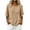 Khaki, variant on Patchwork T Shirt for Women Textured Knit Crew Neck Elbow Length Sleeve Tee Tops Loose Fit Comfy Lightweight Breathable Summer Tops Yellow M