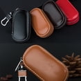 thumbnail image 4 of Sidaley Bolsa de almacenamiento de llaves de Control remoto de coche de cuero portátil Universal, funda de soporte con cremallera de Color sólido, Automoción decorativa y accesorios Marrón Sidaley VI018189-03, 4 of 6