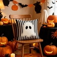 thumbnail image 6 of Fall Pillow Covers Halloween Fall Decorations Sofa Couch Pillow Covers Square Summer Pillow Covers 18x18 for Farmhouse Thanksgiving Pumpkin Pillowcase Decorative Throw Pillow Covers Cushion Cases, 6 of 6