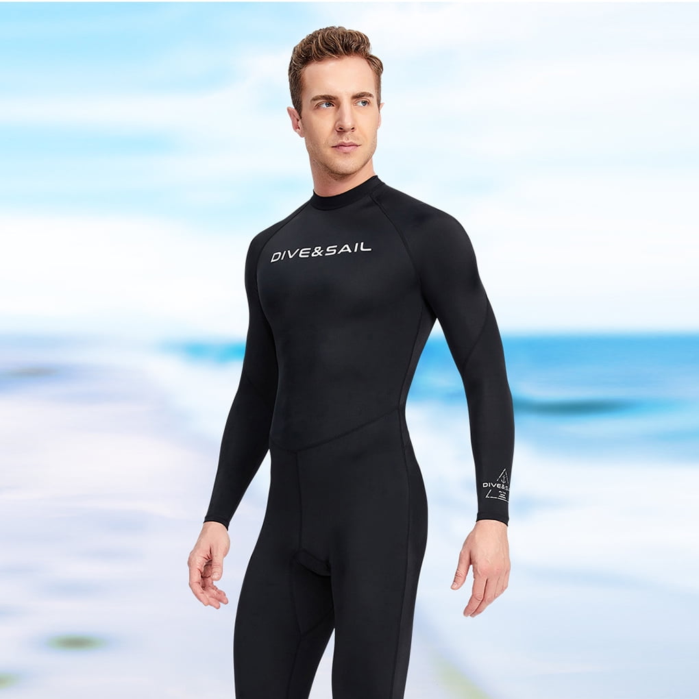 Wetsuits Diving Suit Men's and Women's Wetsuit Full Body Swimsuit UPF 50 Sunprotection for Diving Snorkeling Surfing Swimming Black XXL