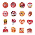 thumbnail image 2 of Paquete de pegatinas de vinilo impermeable Kansas City Chiefs, 50 unidades, 2 of 3