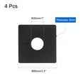 thumbnail image 2 of Uxcell 4pcs Wall Split Flange 26mm/1" Dia ABS Square Self-Adhesive Plates, Black, 2 of 5