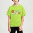 thumbnail image 5 of Nilvkv Boys T Shirts,Shirts for Boys,Kids Short Sleeve Crew Neck T-Shirt Basketball Print Pick a Game Soft Casual Breathable Top Green 11-12 Years, 5 of 5