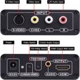 thumbnail image 4 of SDOTXA 3RCA AV CVBS Composite & S-Video R/L Audio to HDMI Converter Adapter Support 720P/1080P with 3RCA S-Video Cable  NES SNES N64   HDTV, 4 of 8