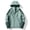 Green plus size raincoat for women a1, variant on Plus Size Women Winter Hooded Zip Up Raincoat Windbreaker Jacket Fall Casual Outdoor Solid Basic Outwear Plus Size Trench Coat Loose Fit Parka, Black L