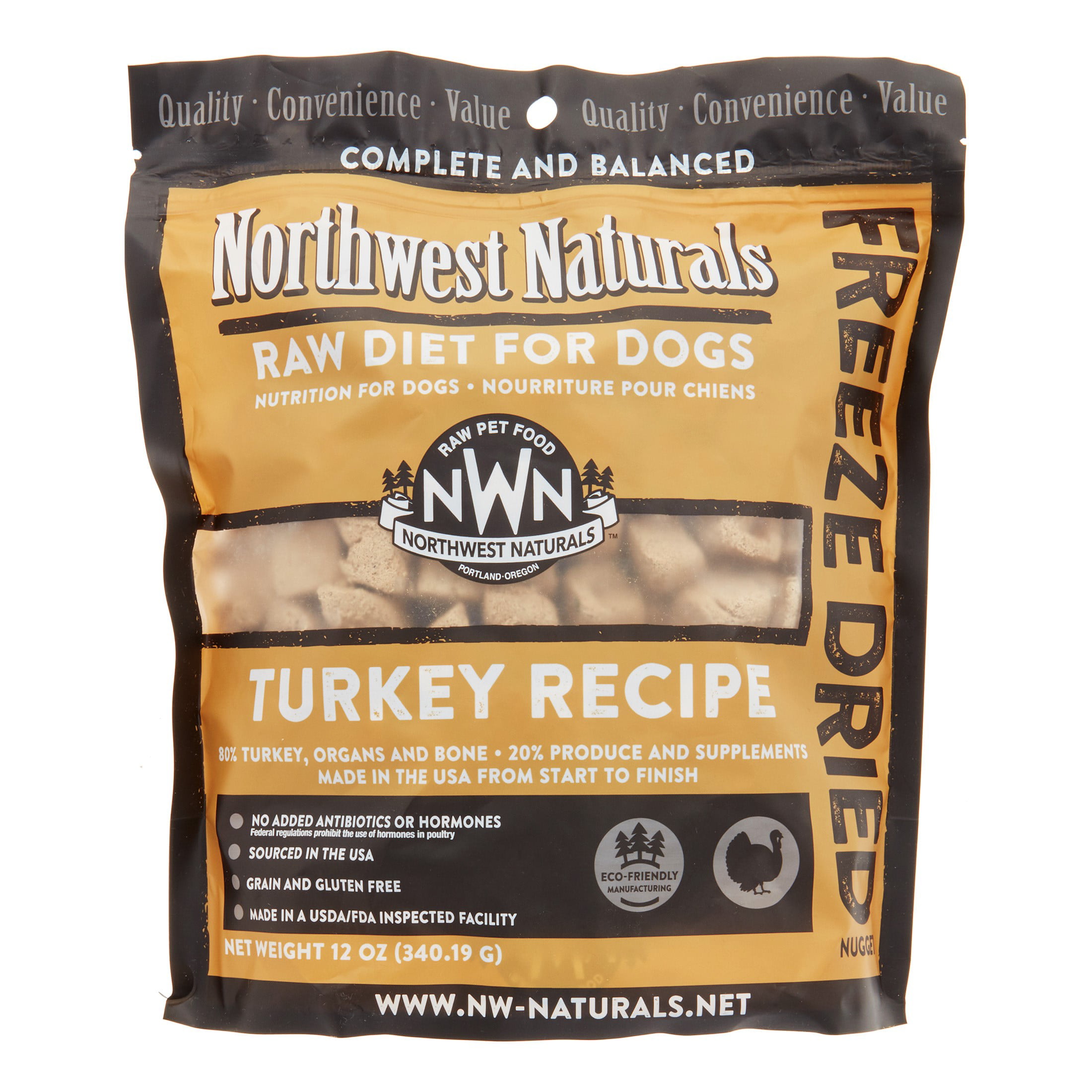 NW Naturals Raw Diet GrainFree Turkey Freeze Dried Dog