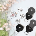thumbnail image 4 of Heart Double-Sided Engraved Stainless Steel Commemorative Decision Maker Coin Set Pocket Hug Coin Inspirational Quote Coin with Imitation Leather Keychain Storage Pouch Word 25x25x2mm DIY, 4 of 7