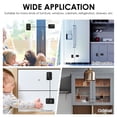 thumbnail image 6 of 2Pcs Refrigerator Locks Child Proof Fridge Lock with Password Self Adhesive Cabinet Locks Drill-Free Refrigerator Door Lock Safety Freezer Lock for Refrigerator Cabinets Drawers Window, 6 of 10