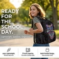 thumbnail image 5 of KUIFORTI Colorful Owl Bookbag and Lunch Box Set 4 piece Fashion Girls Backpack with Pencil Bags Water Bottle Sleeve for Teens Elementary Middle School Daily Use Back to School, 5 of 7