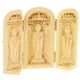 thumbnail image 5 of Buddha Chanting Decoration Wood Craft Figurine Indoor Zen Atmosphere Golden 1Set, 5 of 5