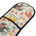 thumbnail image 2 of Dailycode Double Sided Oven Mitt with Loop Heat Resistant Kitchen Long Potholders 7" x 35" Elephants Family Playing, 2 of 6