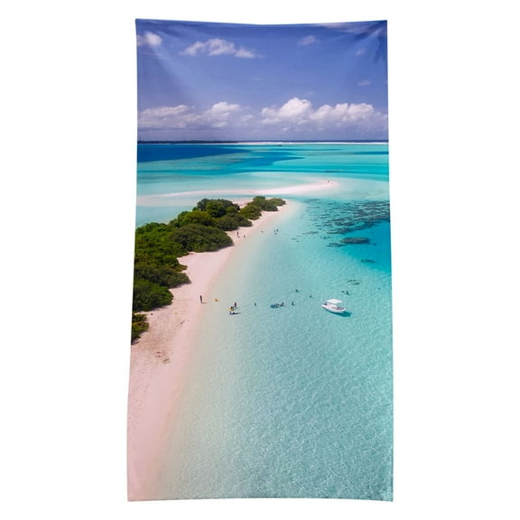 OAVQHLG3B Microfiber Beach Towel Super Lightweight Colorful Bath Towel Sandproof Beach Blanket Multi-Purpose Towel For Travel Swimming Pool 30x60 Inch