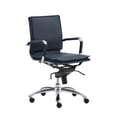 thumbnail image 6 of 25.99" X 26.78" X 38.39" Low Back Office Chair in Blue with Chromed Steel Base, 6 of 6