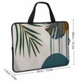 thumbnail image 2 of AWERP Abstract Mid Century Modern Boho Geometric Leaf Plant Minimalist Arch Sun Beige Laptop Bag Diving Fabric Computer Protective Handle Case Tablet Cover Neoprene 13inch, 2 of 5