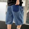 thumbnail image 6 of Boys Jean Shorts Slim Fit Baggy Cargo Jean Shorts Boys Fashion Boys Jeans Size 5-6 Years, 6 of 7
