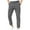 Dark Gray, variant on Mens Dress Pants Business Casual Straight Leg Classic Fit Chino Pants Solid Color Elastic Waist Trousers with Pockets, Black, L