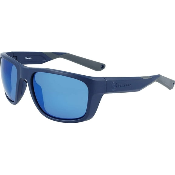 Dragon Shore X H2O Matte Navy with Lumalens Super Blue Ion Polar Lens Sunglasses