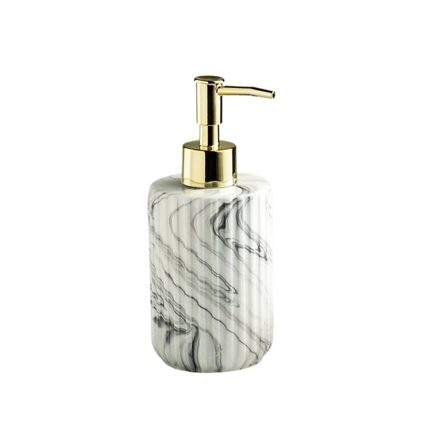 Dispensador de jabón de cerámica for hotel, loción for baño, botella de plástico de 350 ml