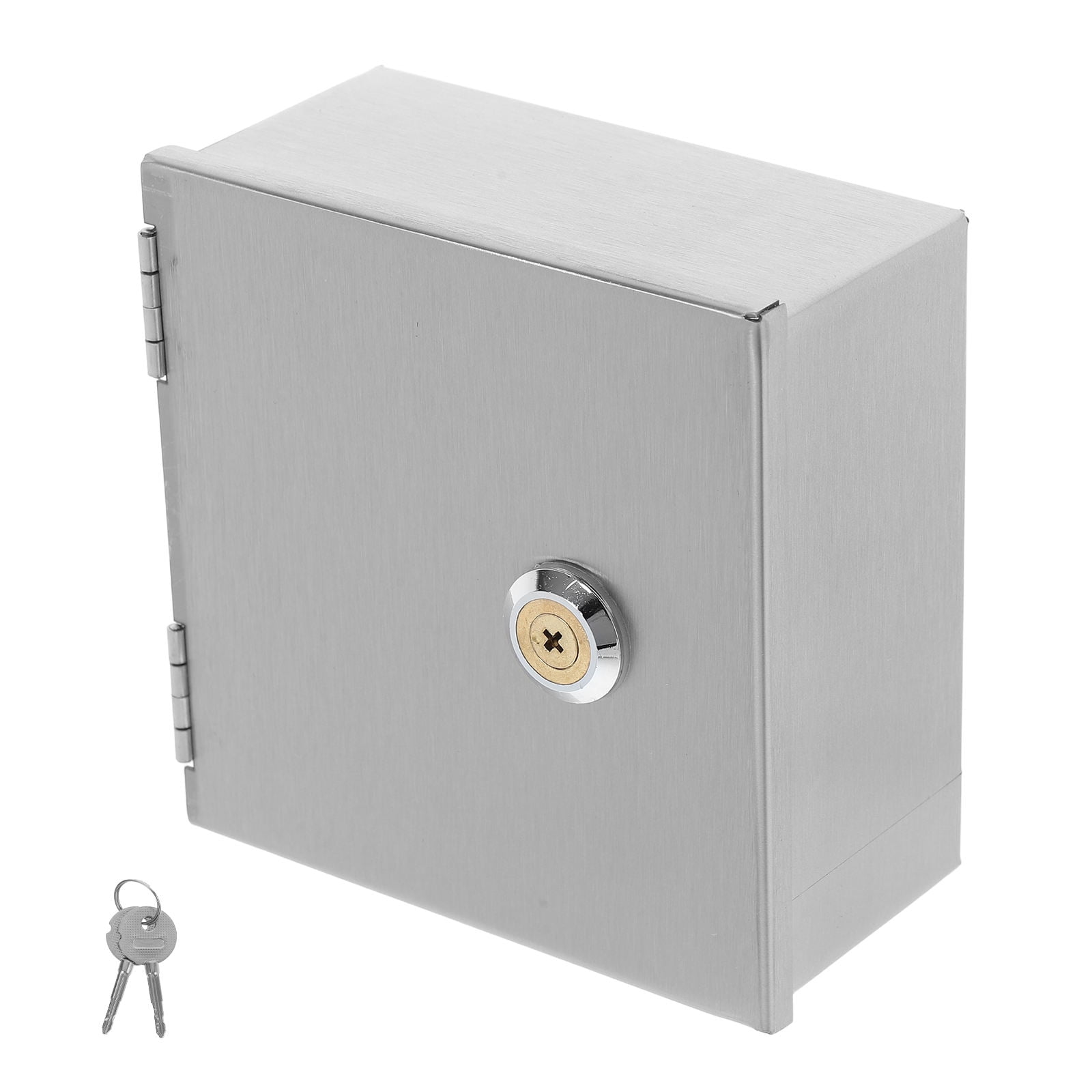 FRCOLOR Metal Project Box Lockable Socket Protector Waterproof Electrical Enclosure For Outdoor Child Proof Outlet Covers