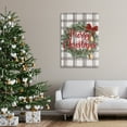 thumbnail image 3 of Stupell Industries Plaid Christmas Wreath Holiday Painting Gallery Wrapped Canvas Art Prints Wall Art, 30 x 45, 3 of 8