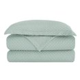 thumbnail image 5 of Ensemble de housse de couette à texture à pois Swift Home, literie douce toutes saisons avec fermeture éclair, simple, bleu brume, 5 of 5