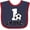 Navy and Red, variant on Inktastic First Birthday Soccer 1 Year Old Boys or Girls Baby Bib
