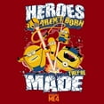 thumbnail image 2 of Men's Despicable Me 4 Mega Minions Heroes Aren't Born They're Made  Graphic T-Shirt, 2 of 5