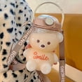thumbnail image 4 of 1000/1400ml Bear Water Bottle With Straw Kawaii Plastic Jug For Water Juice Milk Tea Bubble Portable Gym BPA Free, 4 of 8