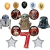Star Wars 7th Birthday Party Supplies Balloon Bouquet Decorations with Baby Yoda