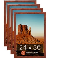 Craig Frames Contemporary Honey Brown Picture Frame, Set of 4