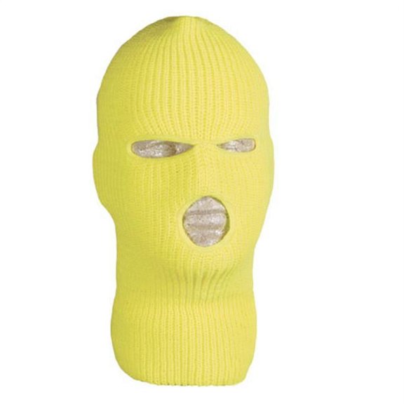 Fox Outdoor 73-180 Acrylic 3 Hole Face Mask - Safety Yellow