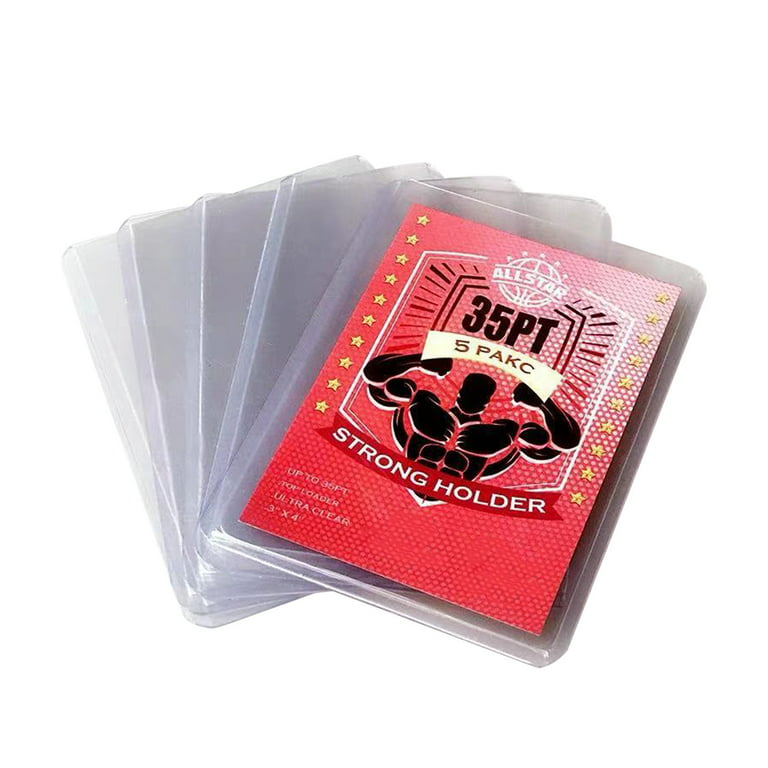 30 Pack Trading Card Sleeves, FOME Toploader Hard Card Sleeves PVC Trading  Card Holder Clear Protective Sleeves Holder for Sports Cards Trading Card