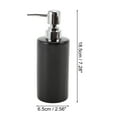 thumbnail image 4 of Unique Bargains 1 Pc Simple Cylindrical Soap Pump Dispenser for Bathroom Hotel 300ml Glossy Black, 4 of 6