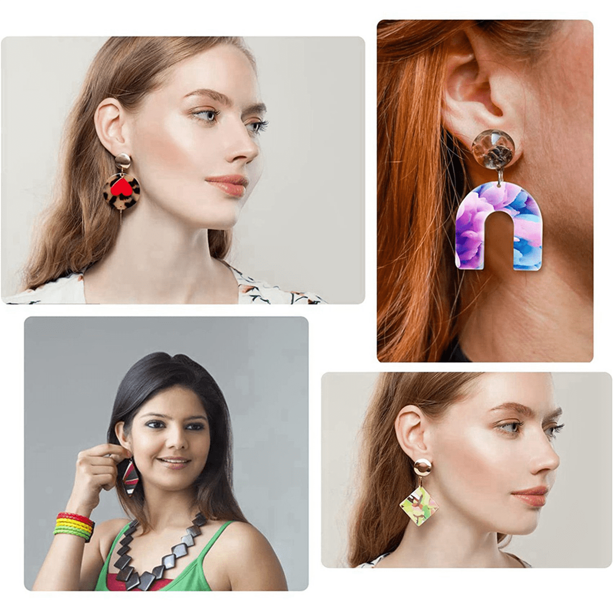 180Pcs Sublimation Blank Earrings, Earrings Heat Transfer, Unfinished Earring with Hooks for DIY Sublimation Accessories