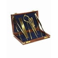 thumbnail image 3 of Proportional Divider Set of 5, Full Brass Dividers with Executive Wooden Box, Single Handed 8' Brass Navigational Dividers Compass Set for Maritime, Geometry and Drafting Tools By TARANO, 3 of 3