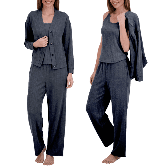 Live2Lounge Women's 3-piece Lounge Set Navy Large
