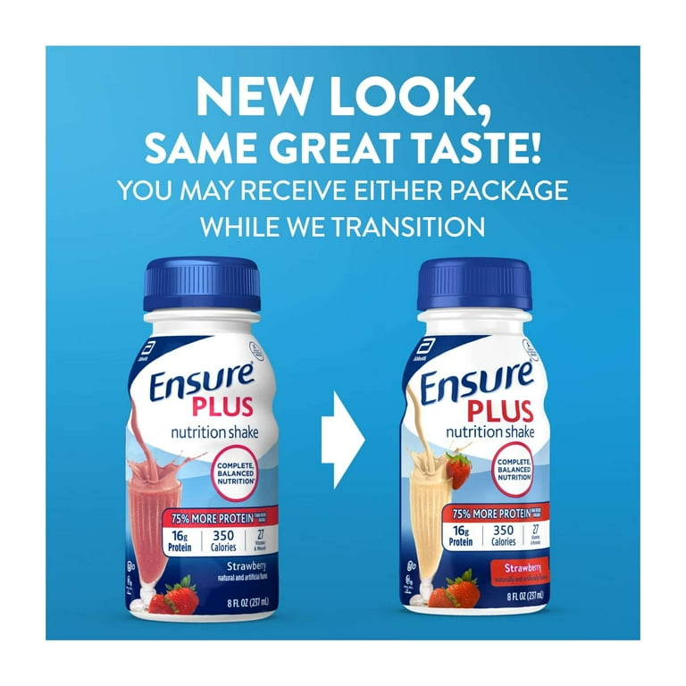 2 pack) Ensure Plus Meal Replacement Nutrition Shake