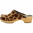 thumbnail image 3 of BJORK Safari Wood Open Back Giraffe Clogs, 3 of 8