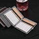 thumbnail image 3 of Estuche para cigarrillos para hombre, de metal, con funda de piel sintética, ultrafino, para llevar cigarrillos., 3 of 4