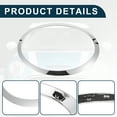 thumbnail image 5 of 1pc Car Front Left Headlight Trim Bezel for Mini Cooper 2014-2024 No.51137300631 ABS Silver Tone, 5 of 7